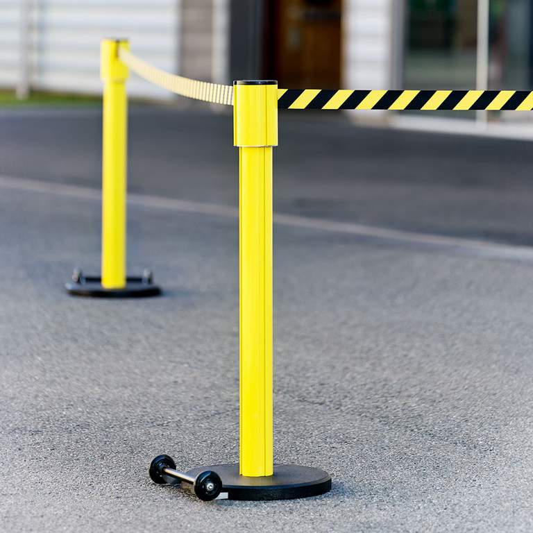 Poteau à sangle Beltrac -Storetrac XXL- (sangle rétractable de 10 m)