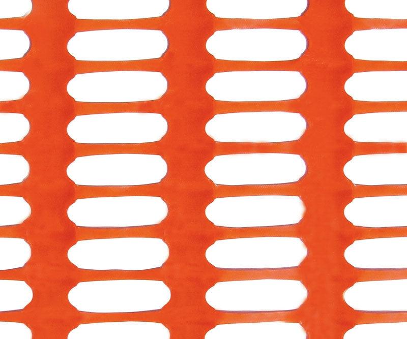 Clôture de sécurité maillée en Plastique orange -DRAGON- (rouleau de 50m)