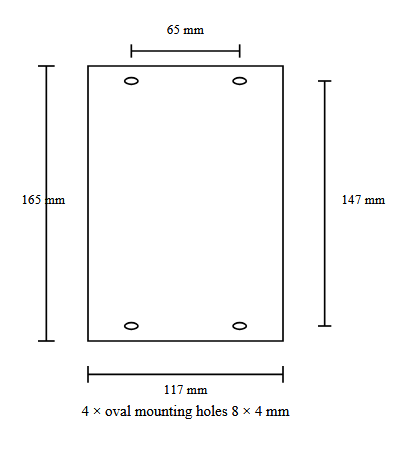 Support mural FlexiBarrier -Basique 1050- (ceinture de 10 m)