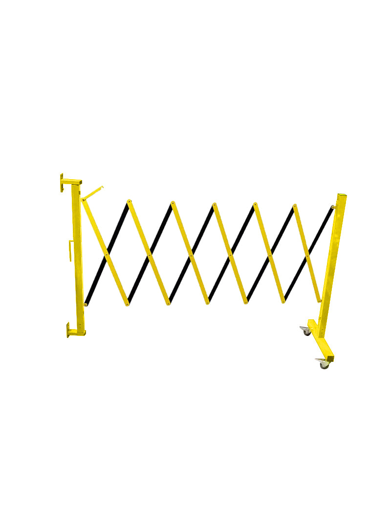 Flexibarrier -Barrière extensible- Montée au mur avec roulettes (3,6m)