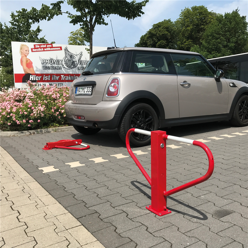 Barrière de Parking Pliable avec Serrure Triangulaire