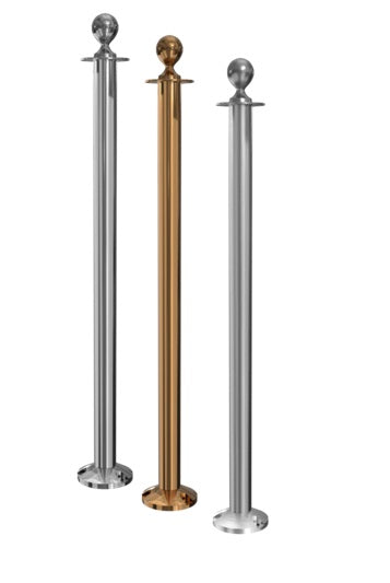 Barrière à poteau et corde Flexibarrier - Fixation Premium-