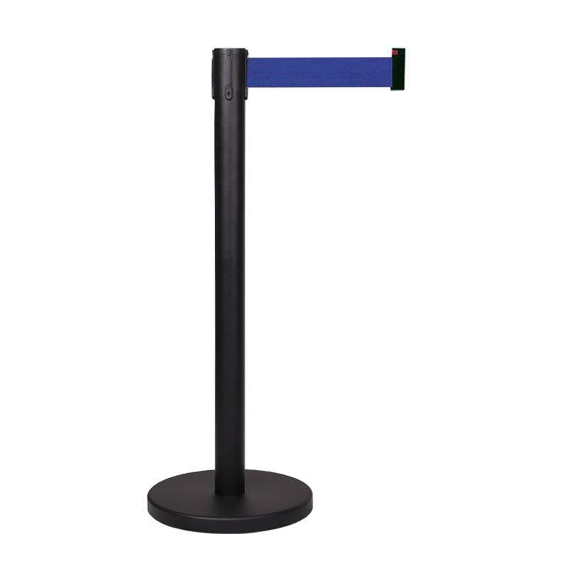 Ensemble de barrières à sangle Flexibarrier -Basic 300- avec chariot (18 pièces)