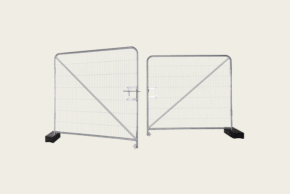 Porte de véhicule pour clôture temporaire
