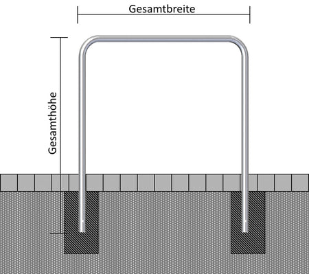 Hoops of Steel Tube Ø 48 mm, Without Crossbar