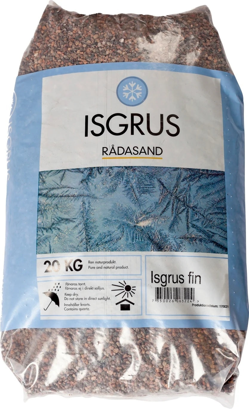 Grit de déglaçage, 20kg – Parfait pour la sécurité hivernale