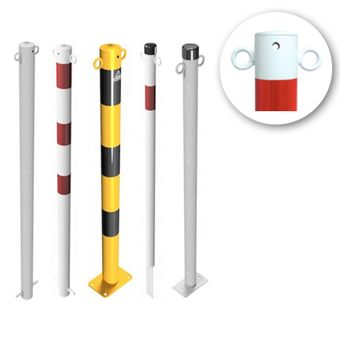 Borne à chaîne en acier (avec 2 œillets)