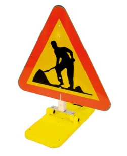 Klappmax sans écran de marquage. Travaux routiers.