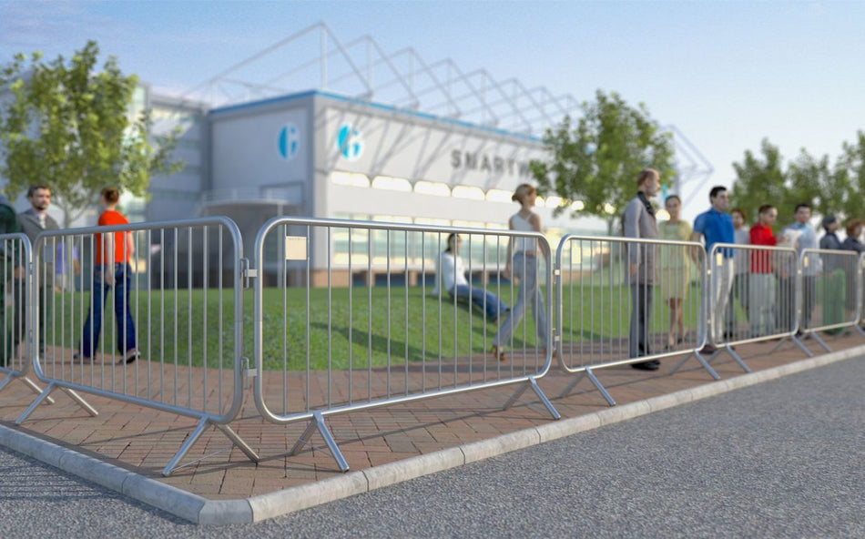 Flexibarrier Barrière de foule - Basic - Pied fixe, Pack X-Large (115m) sans réflecteurs