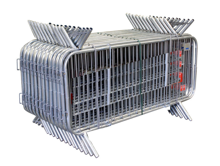 Barrière de contrôle de foule Flexibarrier -Basique- Pied fixe, Pack complet (57,5m) sans réflecteurs