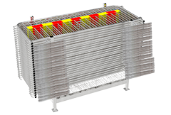 Cage de transport pour barrières de contrôle de foule