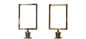 Porte-signe -Sommet Couronne- pour Poteaux & Câbles Flexibarrier