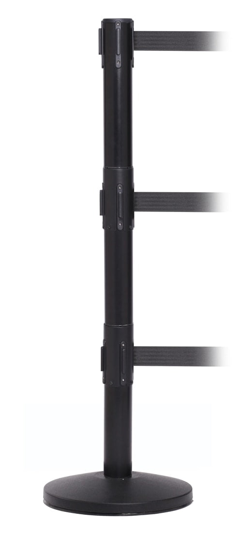 FlexiBarrier Poteau à Sangle -Pro Triple- (3x3,4m sangle)