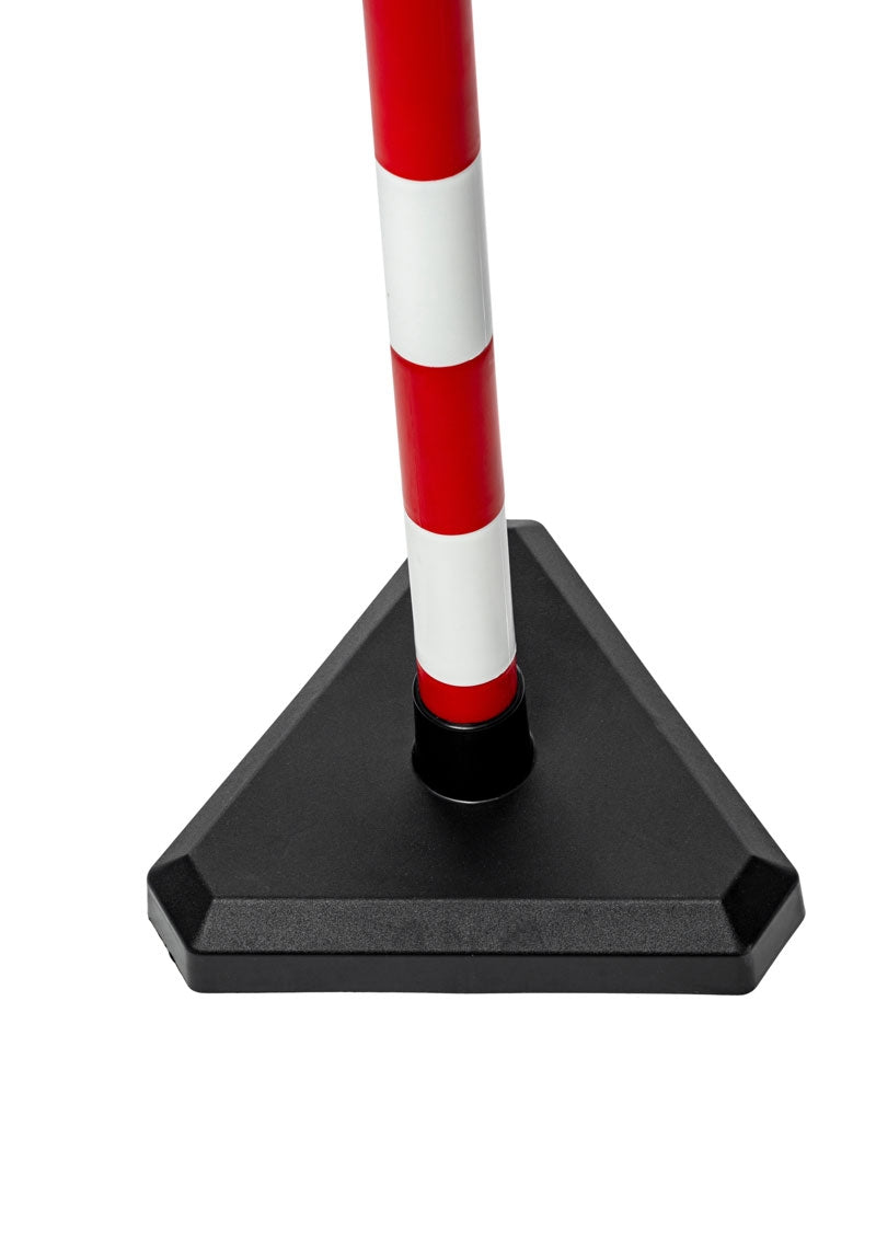 Barrière à chaîne et poteau Flexibarrier Basic avec base en béton, 90 cm de haut