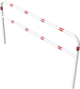 Arceaux en tube d'acier Ø 60 mm, avec barre transversale