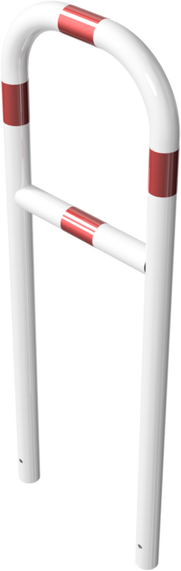 Arceaux en tube d'acier Ø 60 mm, avec barre transversale