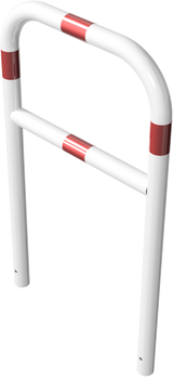 Arceaux en tube d'acier Ø 60 mm, avec barre transversale