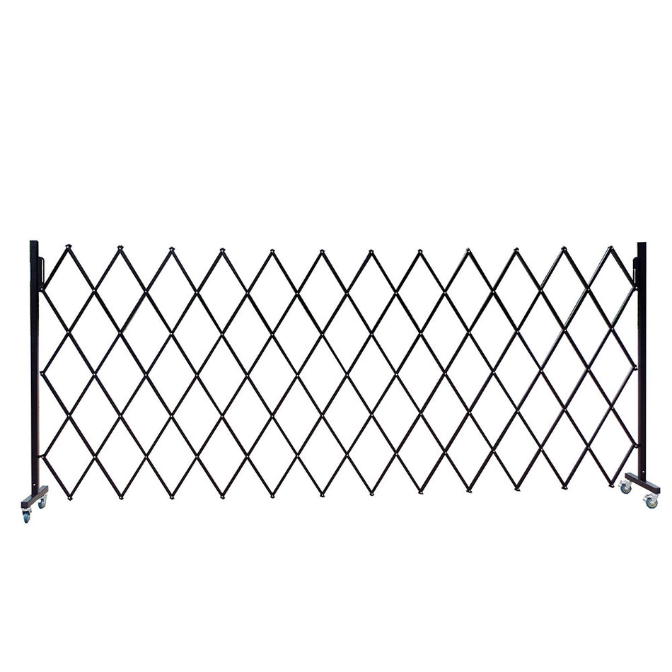 FlexiBarrier - Barrière extensible - sur roues, 4m (l) x 1,7m (h)