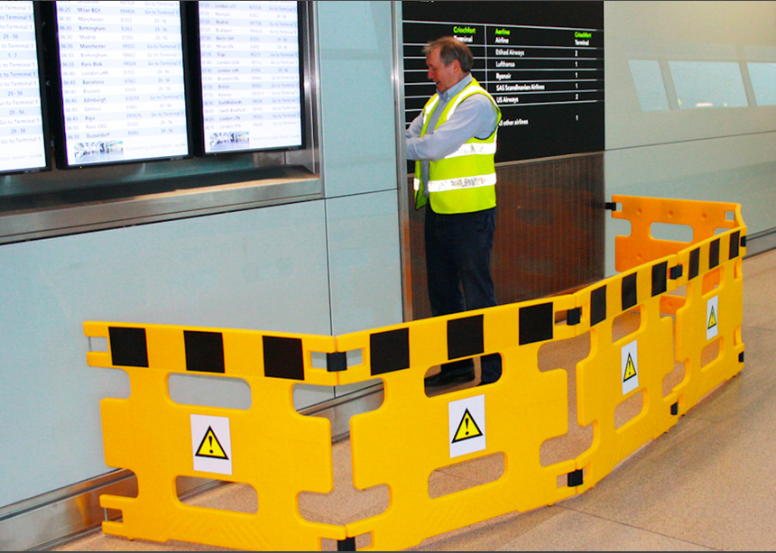 Barrière de sécurité d'entretien intérieur/extérieur HandiGard