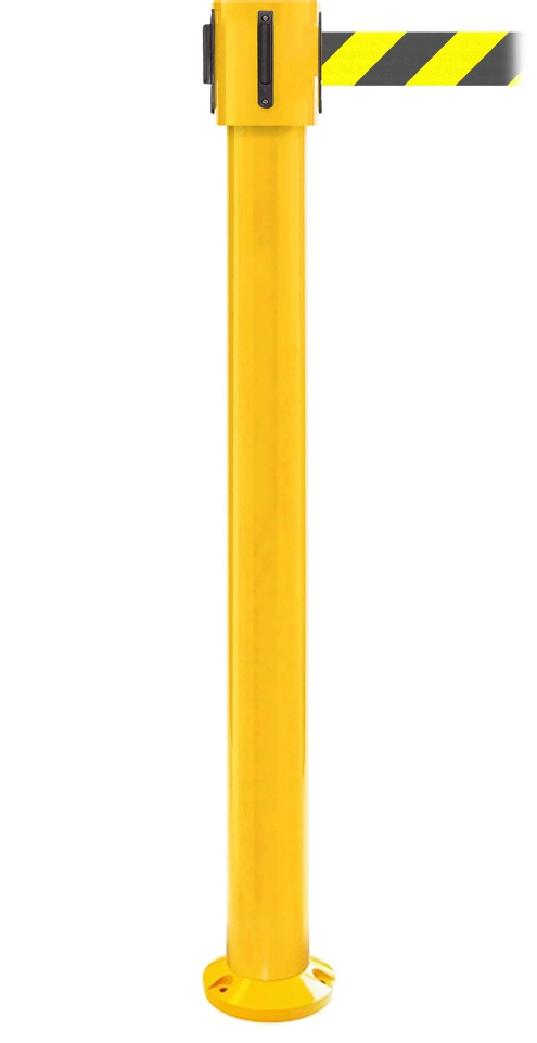 Poteau à sangle FlexiBarrier -SafetyPlus Fixe- (sangle de 3,4m/4,9m/10,6m)