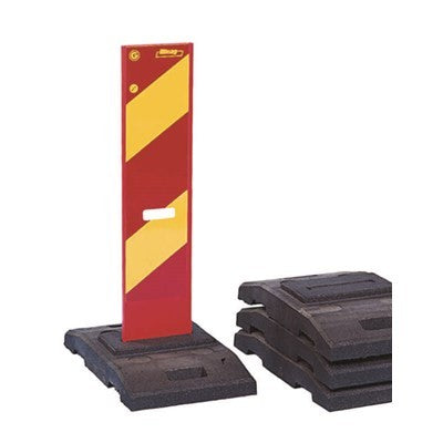 Panneau de délimitation de trafic standard (complet avec base)