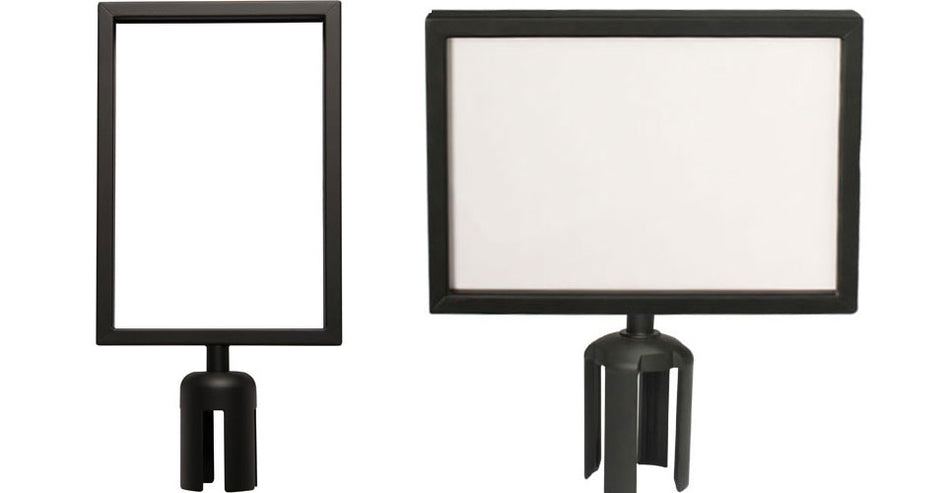 Support de panneau pour barrière à poteau et chaîne