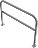 Arceaux en tube d'acier Ø 60 mm, avec barre transversale