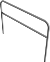 Arceaux en tube d'acier Ø 60 mm, avec barre transversale