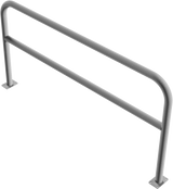 Arceaux en tube d'acier Ø 60 mm, avec barre transversale