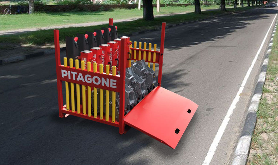 Pitagone Râtelier de stockage – Système de transport et de stockage (6 modules)