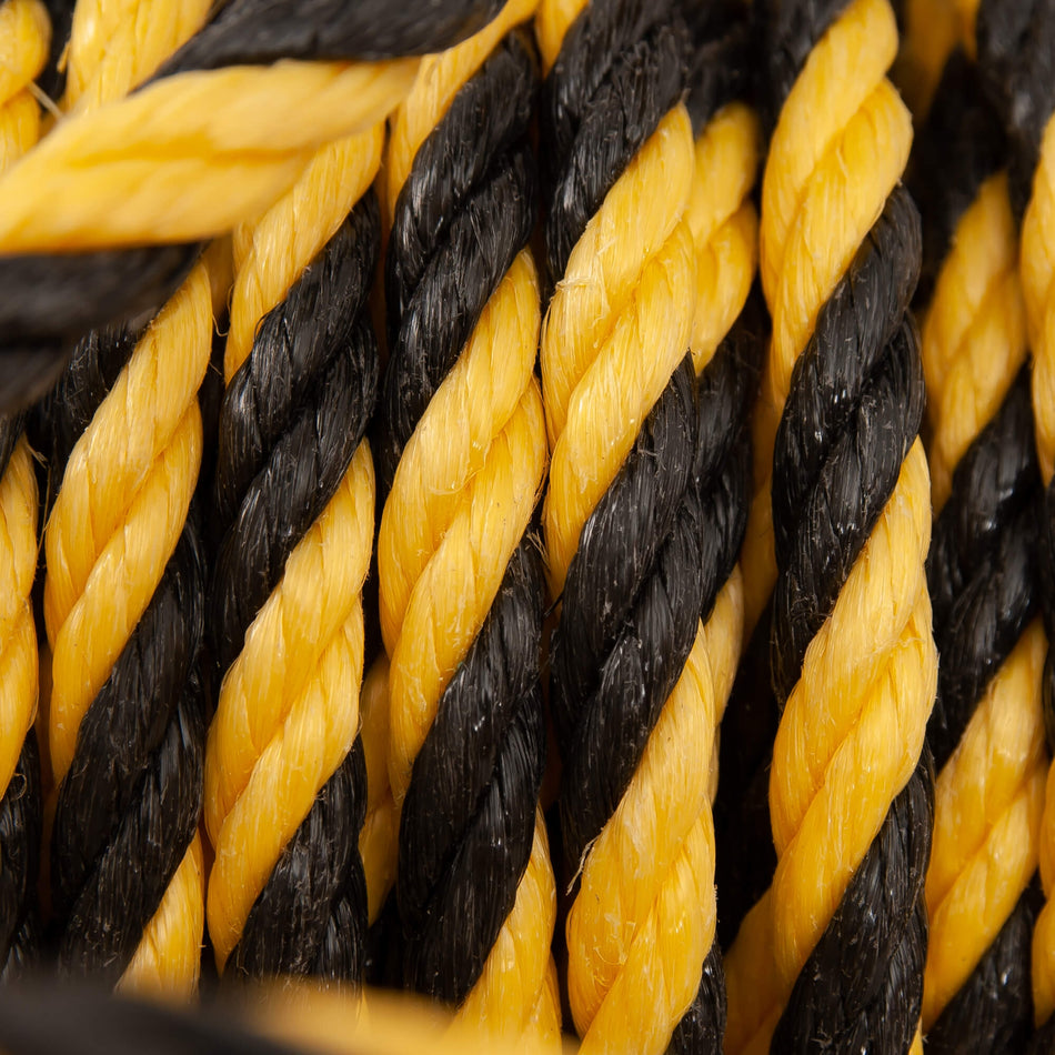 Varsellina, corde d'avertissement, Ø10mm x 25 m, jaune-noir