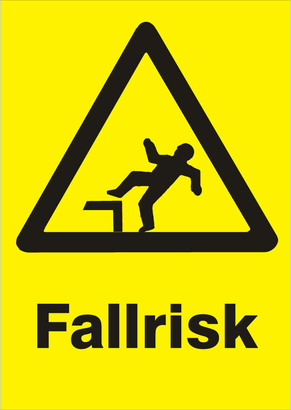 Panneau d'avertissement - Risque de chute