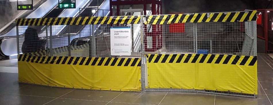 Couverture d'avertissement pour clôture temporaire