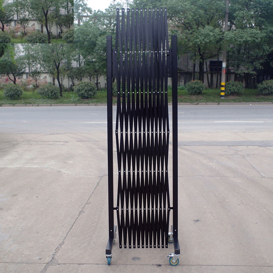 FlexiBarrier - Barrière extensible XXXL - sur roues (6,7 x 1,7 m)